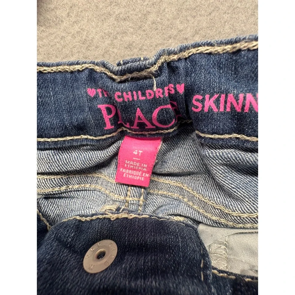 Childrens Place Skinny Jeans 4T & Delta Princess 2 Florida Shirt Size 5/6 Set - Picture 2 of 10